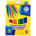 ASTRA flamastry FELT-TIP PENS 12 kolorów