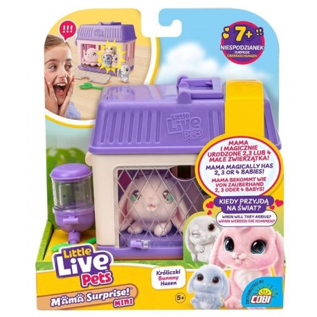 KRÓLICZKI W KLATCE MAMA SURPRISE MINI LITTLE LIVE PETS
