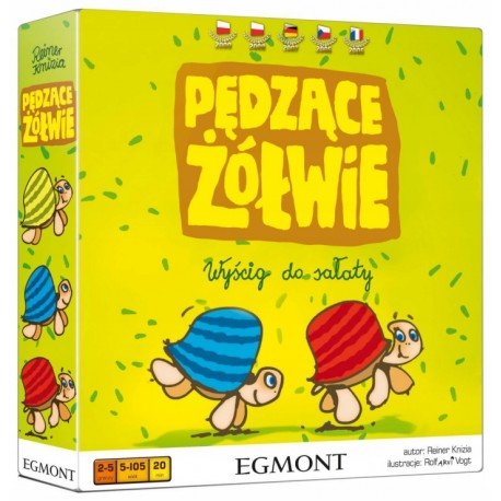 PĘDZĄCE ŻÓŁWIE - WYŚCIG DO SAŁATY GRA RODZINNA EGMONT