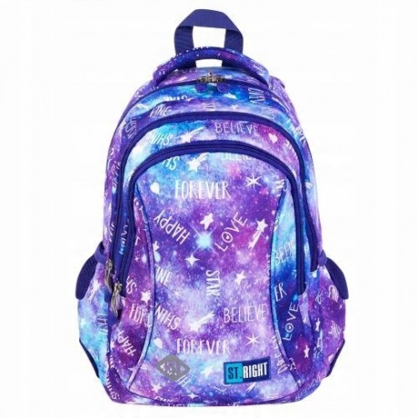 PLECAK SZKOLNY 3-KOMOROWY GALAXY GIRL ST.RIGHT BP-26