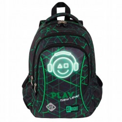PLECAK SZKOLNY 3-KOMOROWY PLAY NEW LEVEL ST.RIGHT BP-26