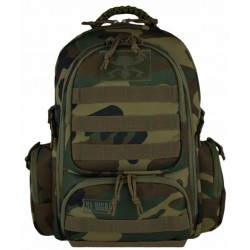 PLECAK SZKOLNY 4-KOMOROWY MILITARY WOODLAND CAMO WOJSKOWY MORO ST.RIGHT BP-36