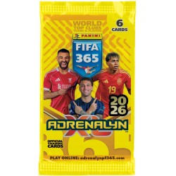 KARTY PIŁKARSKIE PANINI 2026 FIFA 365 ADRENALYN XL SASZETKA 6 KART